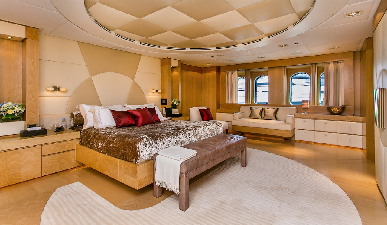 Main room in a super yacht