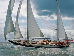 Luxury sail yacht